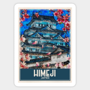 Himeji Japan Travel Art Sticker